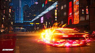 Screenshot aus Screamer zeigt den Strike