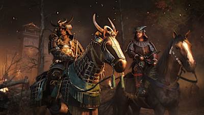Yasuke and Oda on horseback in Assassin's Creed: Shadows.
