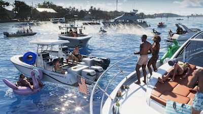 A boat party in Grand Theft Auto VI.