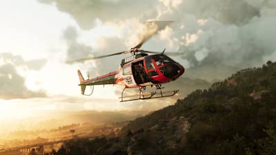 Ein Hubschrauber in Grand Theft Auto VI.