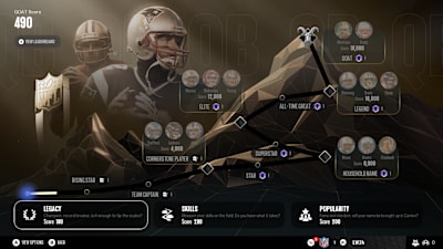 Screenshot aus Madden NFL 27 zeigt das neue G.O.A.T.-System