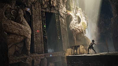 Screenshot aus Resonance: A Plague Tale Legacy zeigt Sophia bei einem Rätsel