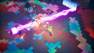 Screenshot aus Minecraft Dungeons 2 zeigt einen Kampf