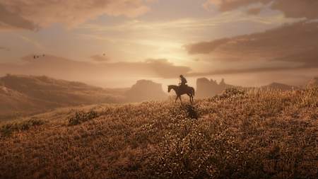 Screenshot of the horizon in Red Dead Redemption 2