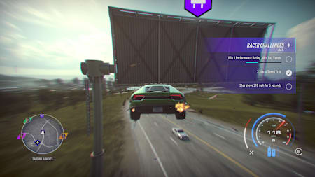 Give capitalism the middle finger by smashing billboards with your car