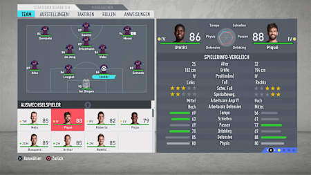 In FIFA 20 solltet ihr lieber mit Umtiti statt Piqué spielen.
