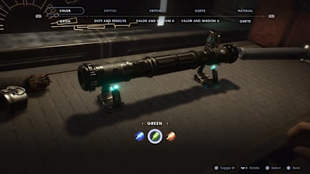 Secret Sith fans beware, there are no red sabers here