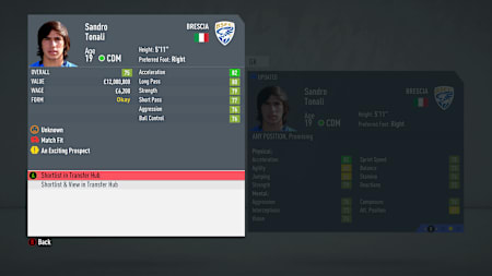 Sandro Tonali could be your future star at 90 overall
