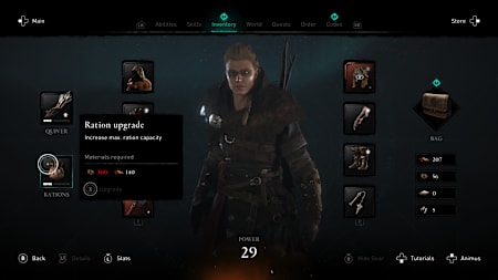 Assassin's Creed Valhalla combat tips - Rations