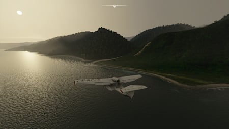 Una captura de pantalla de Flight Simulator.