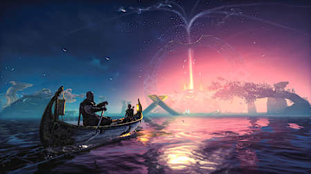 Kratos and Atreus Paddle into Alfheim