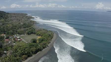 Waves at Pavones in Costa Rica.