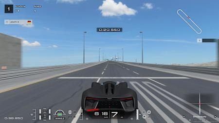 Screenshot aus Gran Turismo 7 zeigt den Dodge SRT Tomahawk X VGT bei 618 km/h