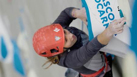 Ніка Потапова під час Red Bull Dual Ascent, Швейцарія, 1-4 листопада 2023 року.