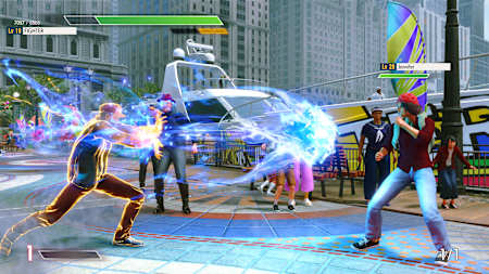 A screenshot from World Tour Mode in Street Fighter 6. 