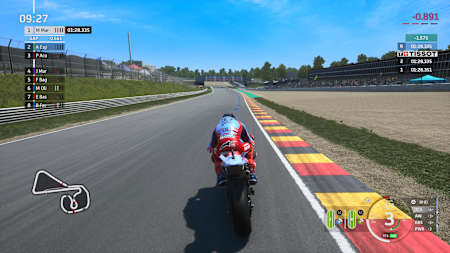 Una schermata di MotoGP 24 mostra Marc Marquez al Sachsenring.