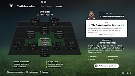 Taktik-Anpassung: Der tiefstehende Motor als Schlüssel im Spielaufbau