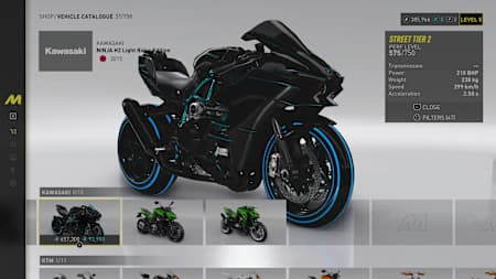 Kawasaki Ninja H2 Light Rider Edition in The Crew Motorfest.