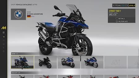 BMW R1200GS Adventure en The Crew Motorfest.