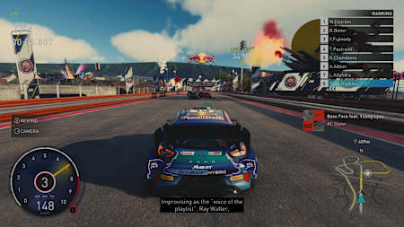 Screenshot of race action from the Red Bull Speed Clash playlist in The Crew Motofest Season 6.