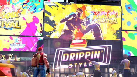 Terry seen in SF6's World Tour mode.