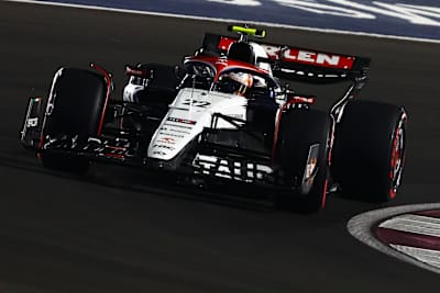 Yuki Tsunoda of Scuderia AlphaTauri at the Qatar Grand Prix on October 8, 2023.