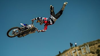 Tom Pagès en FMX au Red Bull X-Fighters aux Etats-Unis en 2013.