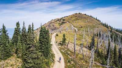 The Rocky mountains make for a stunning adventure sport backdrop