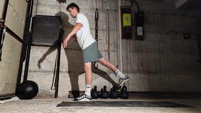 Leg swings are really good for cyclists because you're technically stretching the hip flexors through a real dynamic range of motion with a real forceful contraction as the leg swings behind you