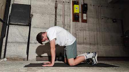 Cat camel builds a good range of motion through the upper back and the shoulders