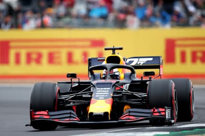 Aston Martin Red Bull Racing's Max Verstappen at the British Grand Prix