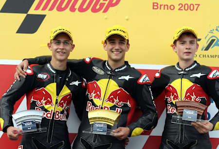 Cyril Carrillo on the podium in Brno 2007