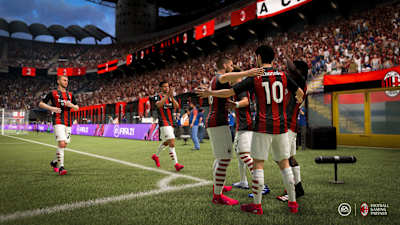 Una imagen promocional del AC Milan en FIFA 2021.