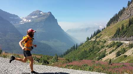 Rob Pope runs through the Glacier National Park – 11 months into his challenge