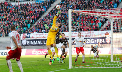 Match between RB Leipzig and FC Sankt Pauli in Leipzig in November 2014