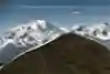 Paul Guschlbauer flying next to Mont Blanc, France