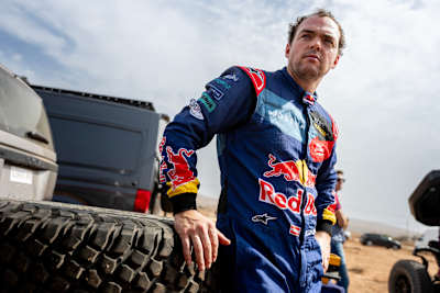 Matthias Walkner kurz vor dem Start der Rally du Maroc