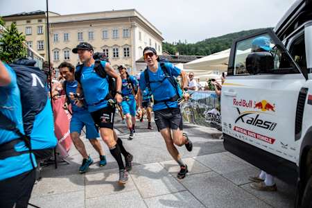 Thomas Friedrich am Start von Red Bull X-Alps 2021 in Salzburg, Österreich, am 20. Juni 2021.