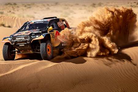 Seth Quintero is seen during the prologue before the Rallye du Maroc in Arfud, Morocco, on October 14, 2025. 