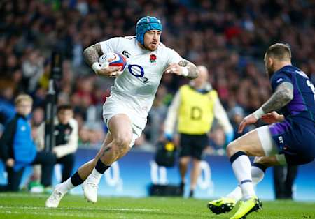 Jack in action during the 2019 England vs. Scotland Six Nations match