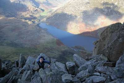 Grimper sur le Tryfan implique quelques belles séquences de scrambling