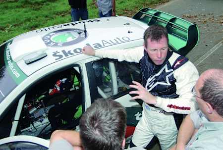 Colin McRae, Skoda Fabia WRC, Rally de Gran Bretaña de 2005.