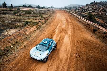 A test drive for the Extreme E ABT Cupra XE team car.