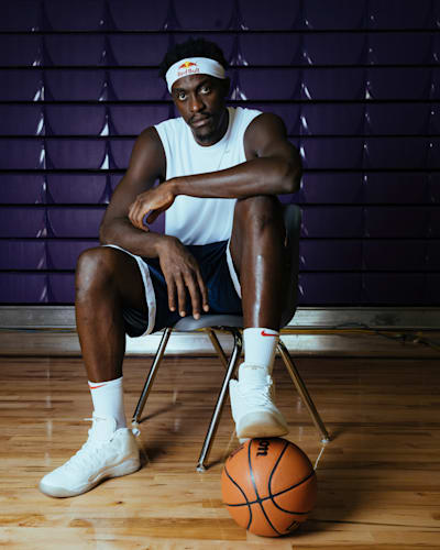 A portrait of Toronto Raptors basketball player Pascal Siakam taken in Orlando, Florida, USA. 