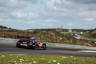 Bild zeigt den Boliden von Marco Wittmann beim DTM-Rennen auf dem Circuit Zandvoort, 2017.