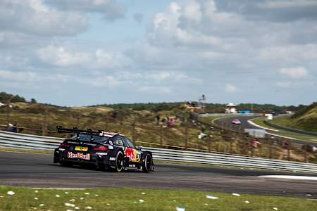 Bild zeigt den Boliden von Marco Wittmann beim DTM-Rennen auf dem Circuit Zandvoort, 2017.