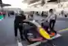 Isack Hadjar on the grid of F2 in Abu Dhabi 2023