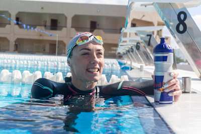 Drink up post workout to avoid dehydration and lower your body temperature
