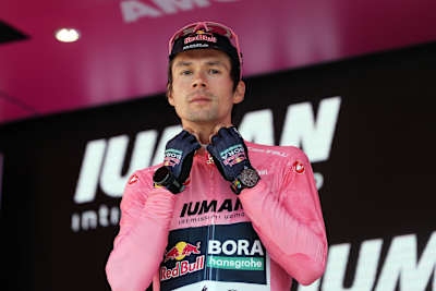 Roglič droeg de roze trui tijdens twee etappes in de Giro d'Italia 2025