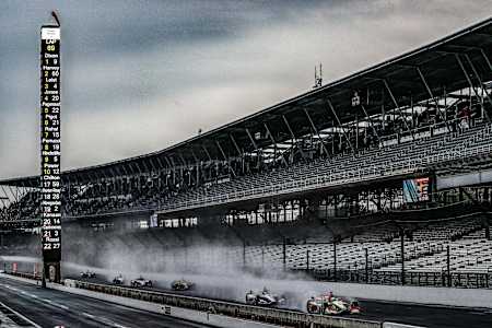The IndyCar series at the Indy Grand Prix on May 10, 2019 